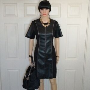 Gracia Faux leather dress